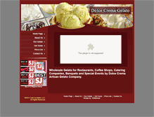 Tablet Screenshot of dolcecrema.com